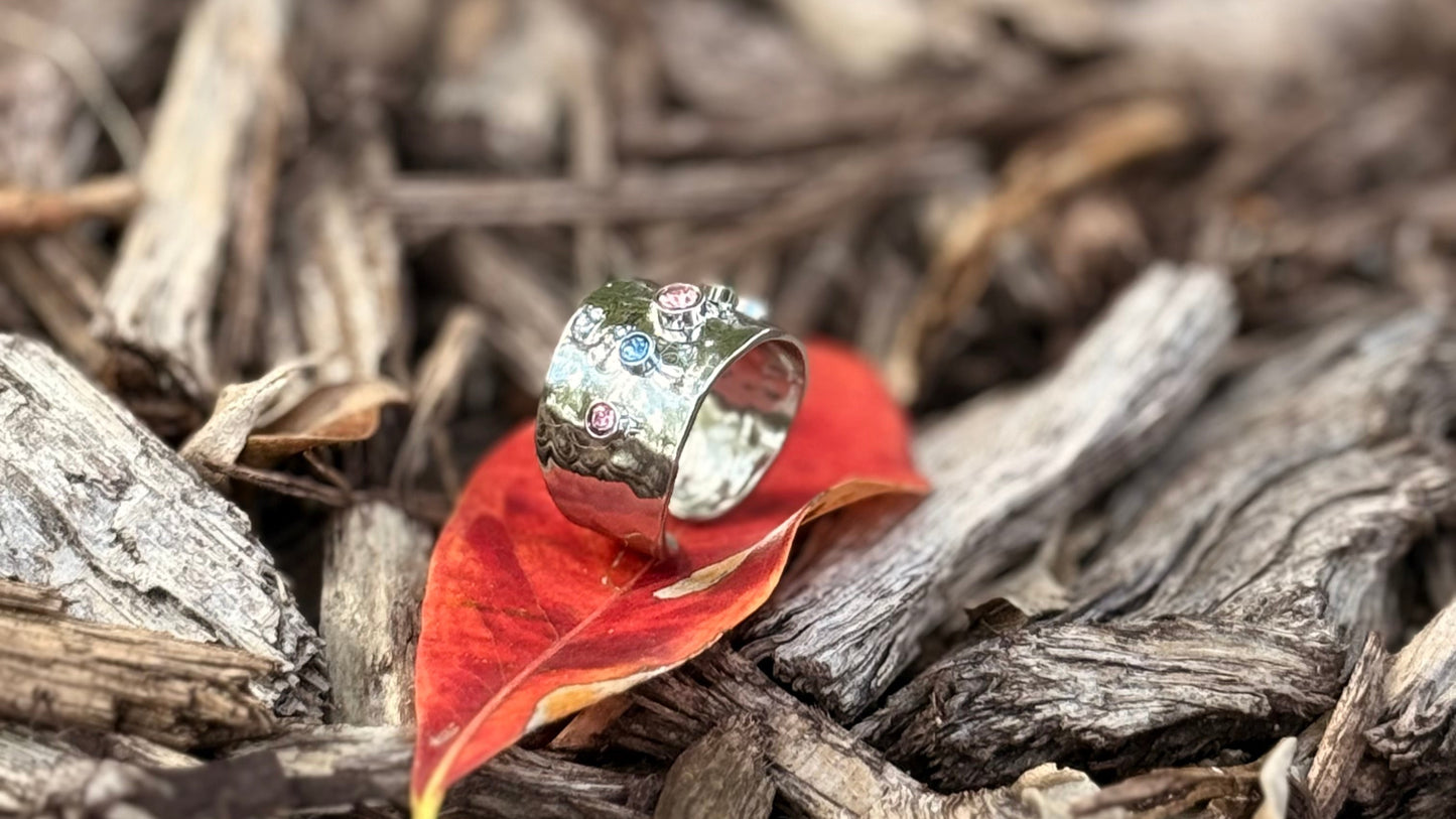 LIMITED EDITION 18K Gold Plated Colorful Zirconia Ring