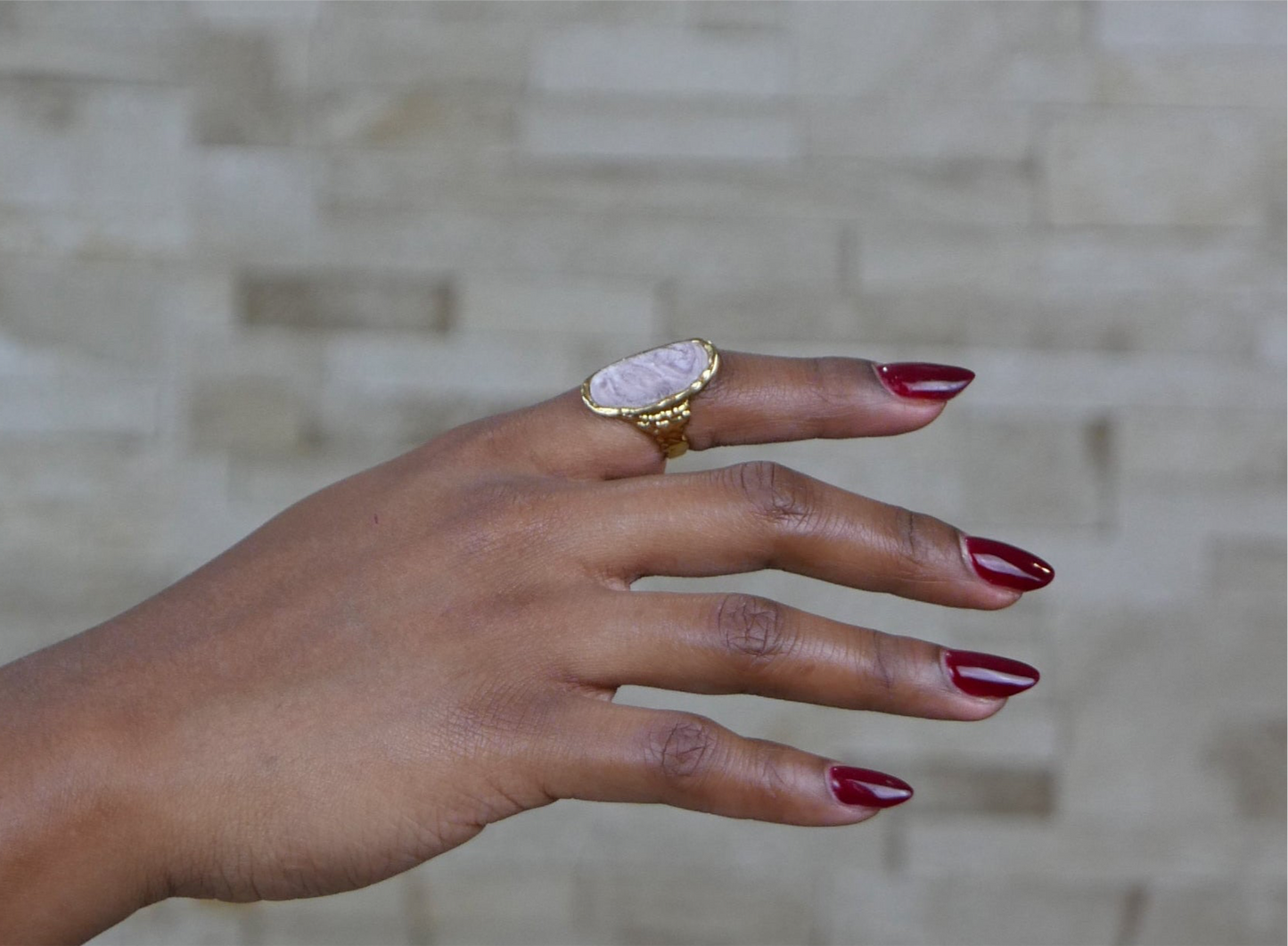 Handmade Oval Resin Ring