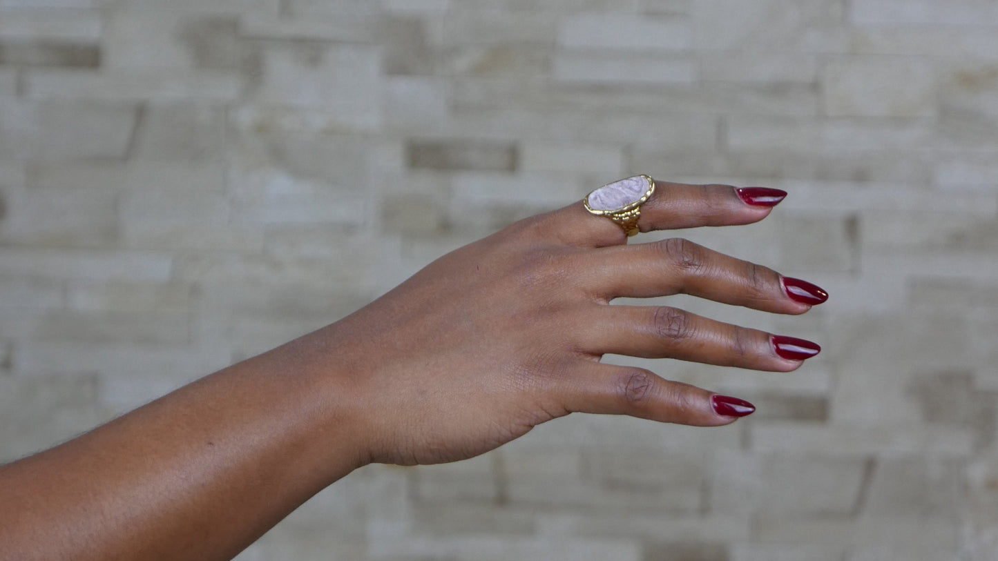 Handmade Oval Resin Ring