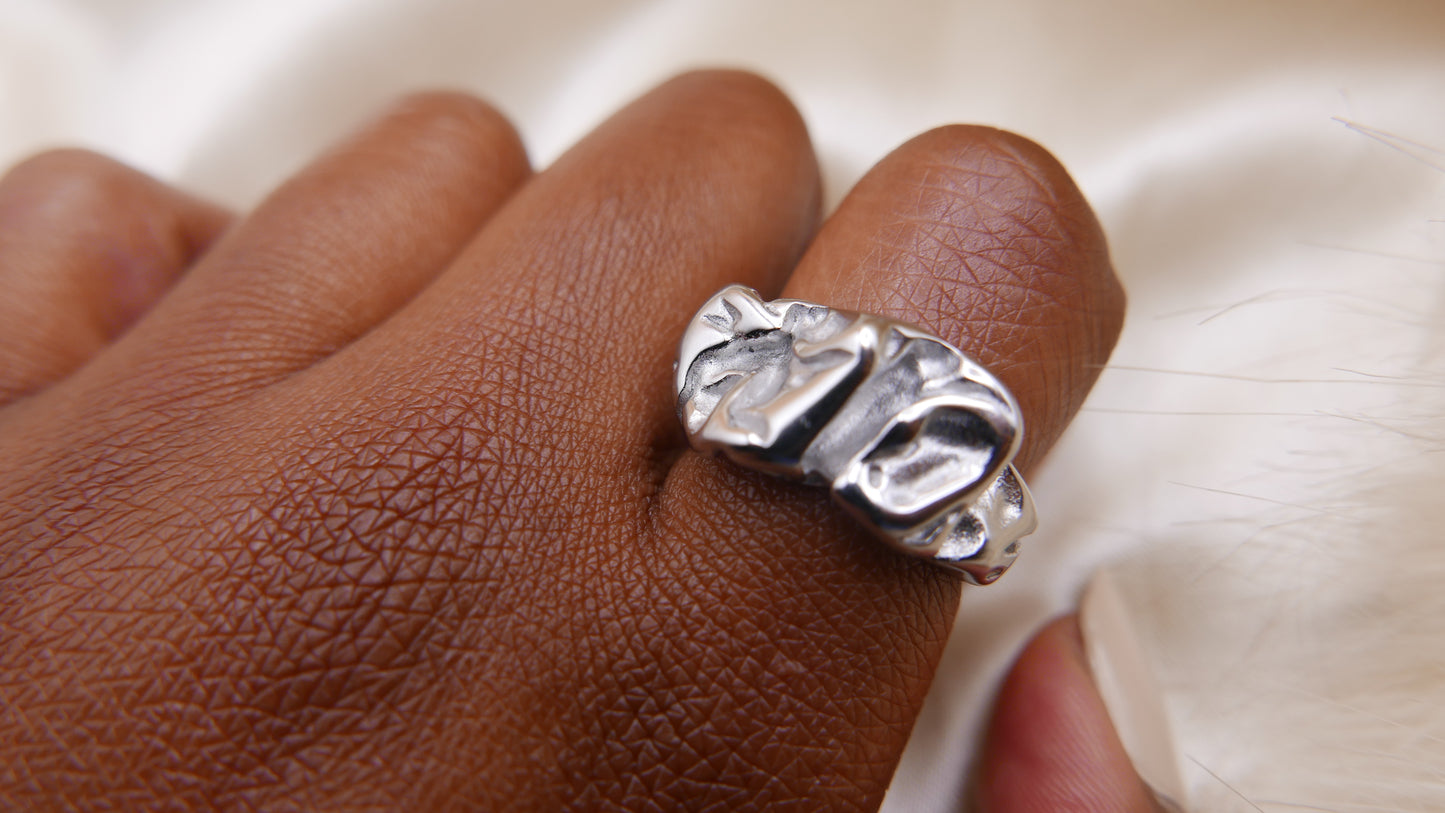 LIMITED EDITION Textured 14K Gold Plated Ring